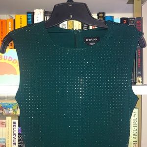 NWT Dark Green Dress from bebe